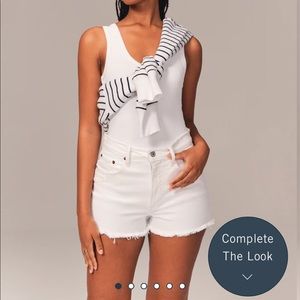 Curve love high rise jean shorts